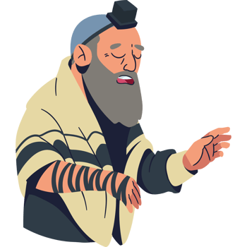 An old jewish man with a beard and a long beard png