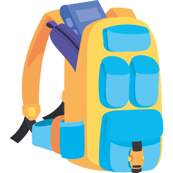 back to school schoolbag icon isolated png