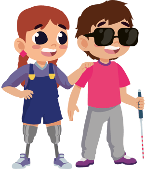 kids disability illustration png