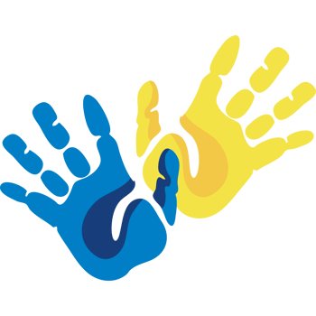 down syndrome hands paint illustration isolated png
