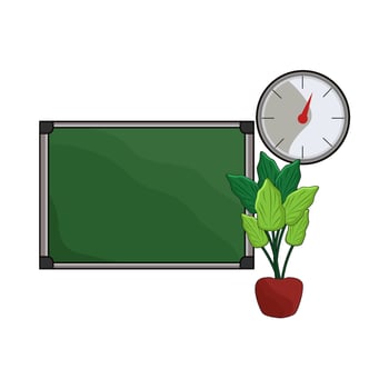Blank Chalkboard Ready for Writing vector