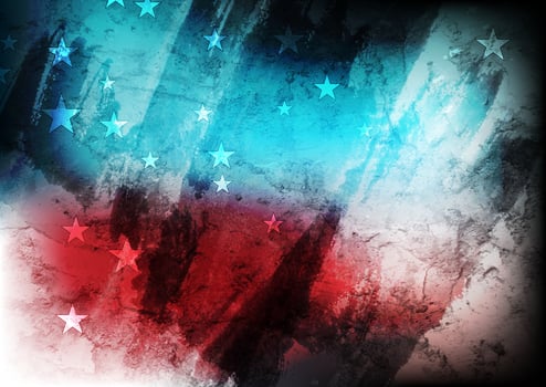Grunge concept USA flag abstract background vector