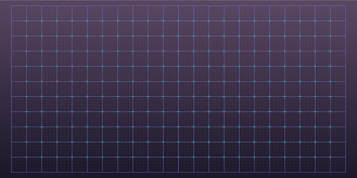 Hud grid game panel. Graph with dots, lines. Digital screen interface display, electronic grid for futuristic user system.GUI digital hi tech visor backdrop template vector