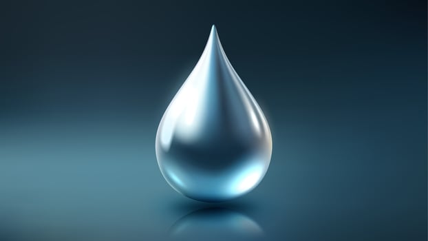 High Quality Clear Oil Drop Isolated on Dark Background, Shiny Droplet, Different From Similar , Illustration vector
