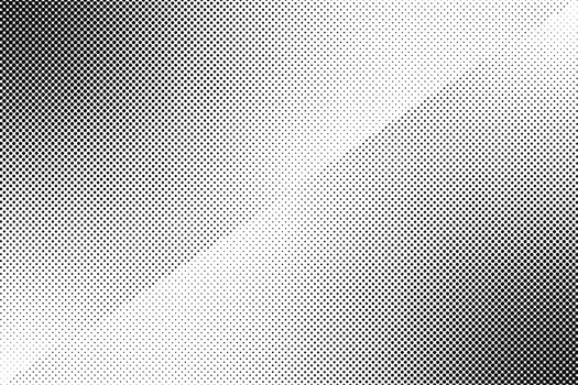 Distressed halftone faded vintage texture white and black. vector