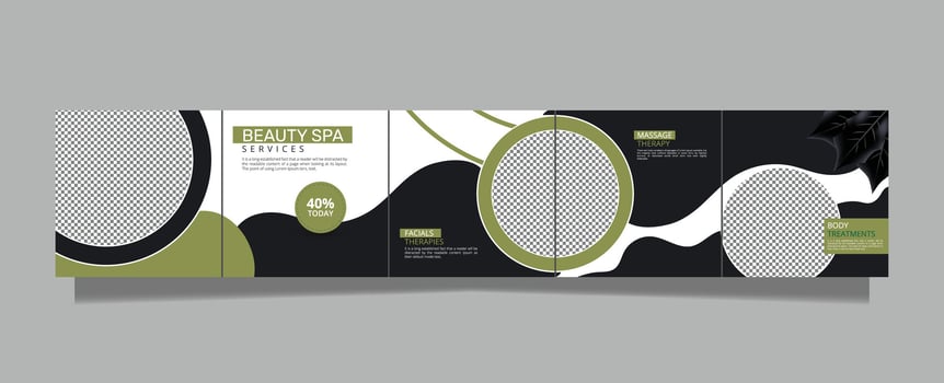 Spa Beauty Parlor Creative beauty carousel template vector