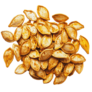 Roasted pumpkin seeds ready for snacking png