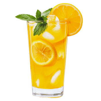 Refreshing citrus beverage with mint in summer png