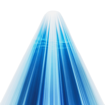 Soft blue light beams radiating in a dark space png