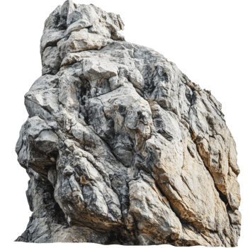 Natural rock formation in a mountainous area png