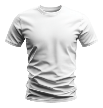 White t-shirt, cut out - stock . png