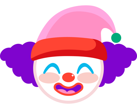 fools day clown png