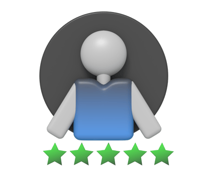 Profile with star rating png