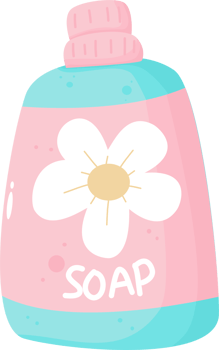cute laundry illustration soap png