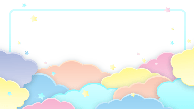 Frame of Cute Clouds Border png