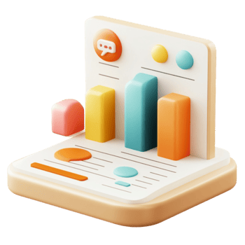 Icon of Bar Chart AI-Generative png