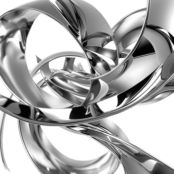 Abstract Silver Swirls Intertwine and Create a Shiny, Transparent Background png