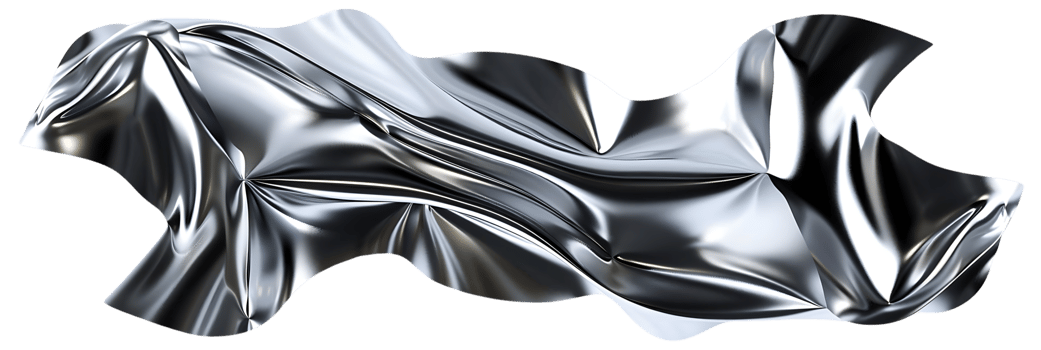 Silver Fabric Draped with a Transparent Background A Smooth, Shiny, and Elegant Design Element png