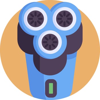 electric shaver illustration design vector