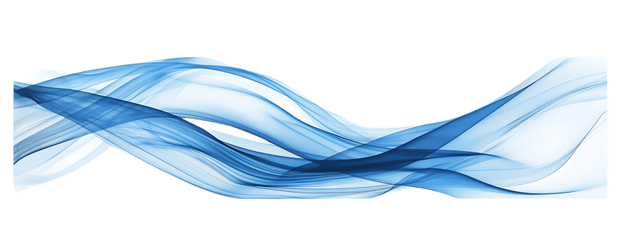 Abstract Blue Waves Flowing Gracefully on a Transparent Background png