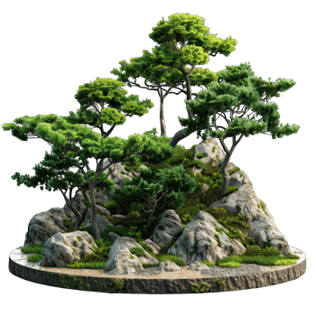 clump of tree no background png