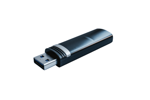 Black USB Flash Drive Isolated png