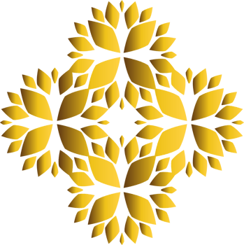 Luxury Pattern Golden Petal Arrangement png