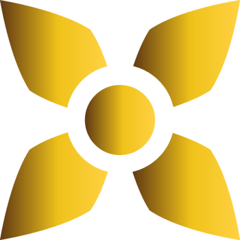 Floral Symmetry Seamless Gold Ornament png