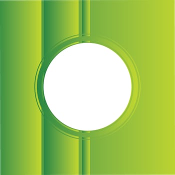 Green and White Circle in Center Abstract Background vector