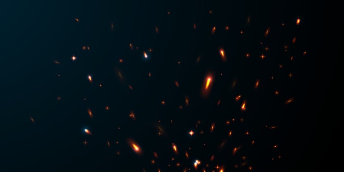 sparkle background virtual flame design illustration vector