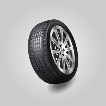New wheel tire vector