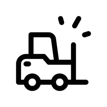 forklift icon. line icon for your website, mobile, presentation, and logo design. vector