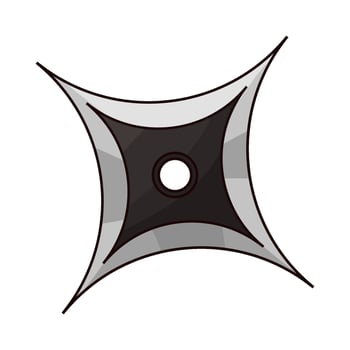 shuriken with sharp surface vector