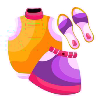 A premium design sticker of wearable accessories vector