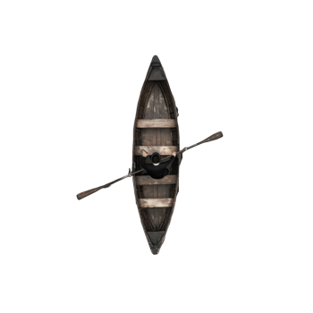 aerial view of man in boat transparent background png