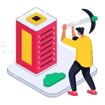 An illustration design of data mining vector