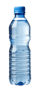 small plastic water bottle isolated on transparent png