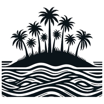 Palm Tree Silhouette art vector