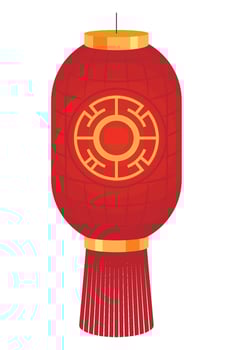 Chinese lantern illustration vector