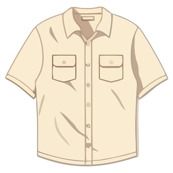 A shirt with a pocket on the front vector