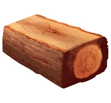 illustration of a log isolated on white background vector