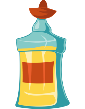A bottle of mustard with a lid on it png