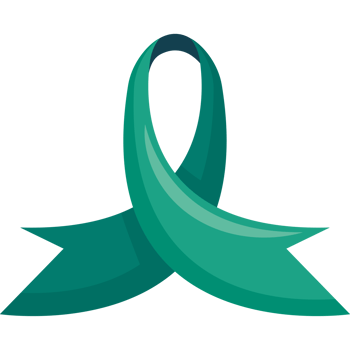 Green ribbon for awareness of lupus png