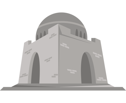A gray stone building with a dome on top png