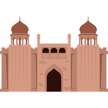 An illustration of a large building with two towers png