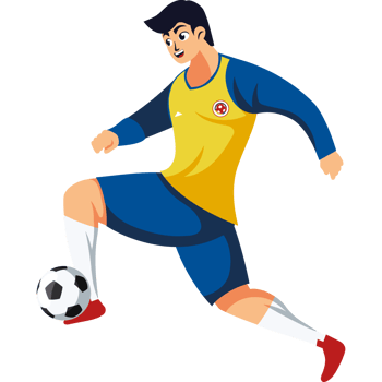 Football player clipart png
