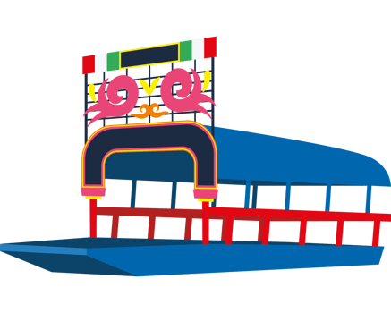 mexico trajineras design png