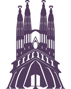 The logo for the sagrada familia church png