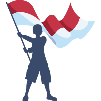 Indonesia flag clipart png