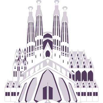 Sagrada familia, barcelona, spain png